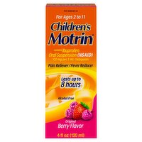 Children's Motrin Oral Suspension, 4 Oz