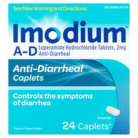 Imodium Anti-Diarrheal Caplets, 2 mg, 24 count