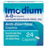 Imodium Anti-Diarrheal Caplets, 2 mg, 24 count