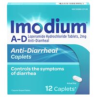 Imodium Anti-Diarrheal Caplets, 2 mg, 12 count