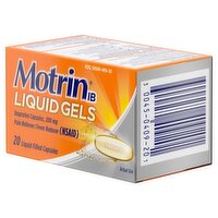 Motrin IB Ibuprofen Capsules, 200 mg, 20 count