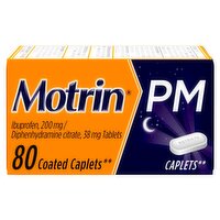 Motrin PM Coated Caplets, 80 count