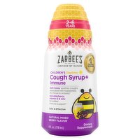 Zarbee's Children's Daytime Cough Syrup+ Immune Dietary Supplement, 2-6 Years, 4 fl oz