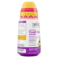 Zarbee's Children's Daytime Cough Syrup+ Immune Dietary Supplement, 2-6 Years, 4 fl oz