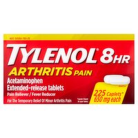 Tylenol 8 Hour Arthritis & Joint Pain Acetaminophen Caplets, 225 Count