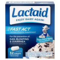 Lactaid Fast Act Caplets, 32 count