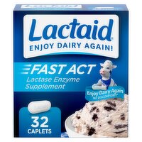 Lactaid Fast Act Lactase Enzyme Supplement, 32 count