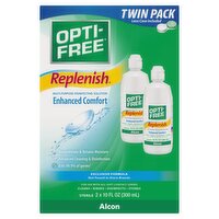 Opti-Free Replenish Multi-Purpose Disinfecting Solution Twin Pack, 10 fl oz, 2 count, 2 Each