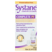 Systane Complete PF Lubricant Eye Drops, 0.34 fl oz