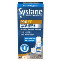 Systane Pro PF Triple Action Dry Eye Relief Lubricant Eye Drops, 0.34 fl oz