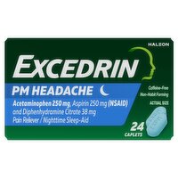 Excedrin PM Headache Caplets, 24 count