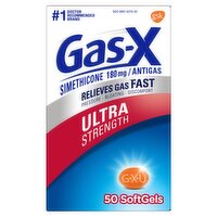 Gas-X Ultra Strength Gas Relief Softgels with Simethicone 180 mg - 50 Count