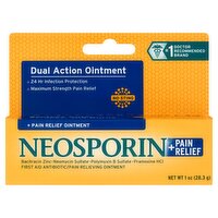 Neosporin First Aid Antibiotic/Pain Relieving Ointment, 1 oz, 1 Ounce