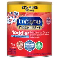 Enfagrow Premium Toddler Natural Milk Flavor Nutritional Drink Powder, 1+ years, 32 oz