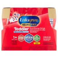 Enfagrow Neuro Pro Toddler Natural Milk Flavor Nutritional Drink, 1 + Years, 8 fl oz, 6 count