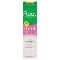Fleet Mini Enema Travel Size, 1 count, 1.25 fl oz