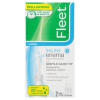 Fleet Laxative Saline Enema, 4.5 fl oz, 2 count