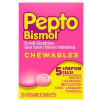 Pepto Bismol Chewables Tablets, 30 count