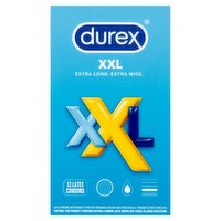 Durex XXL Latex Condoms, 12 count