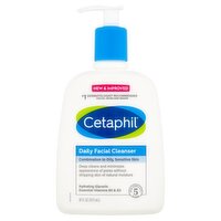 Cetaphil Daily Facial Cleanser, 16 fl oz, 16 Fluid ounce