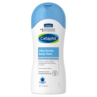 Cetaphil Fragrance Free Ultra Gentle Body Wash, 16.9 fl oz, 16.9 Fluid ounce