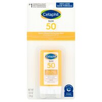 Cetaphil Broad Spectrum Sheer Mineral Sunscreen Stick, SPF 50, 0.5 oz