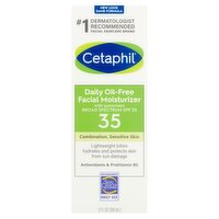 Cetaphil Broad Spectrum Daily Oil-Free Facial Moisturizer with Sunscreen, SPF 35, 3 fl oz