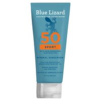 Blue Lizard Sport UVA/UVB Protection Broad Spectrum Mineral Sunscreen, SPF 50, 3 fl oz