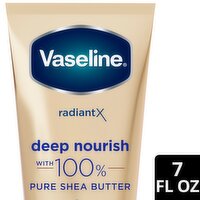 Vaseline Radiant X Deep Nourish Silky Body Butter, 7 oz