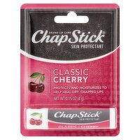 ChapStick Skin Protectant Classic Cherry Lip Balm, 0.15 oz, 0.15 Ounce