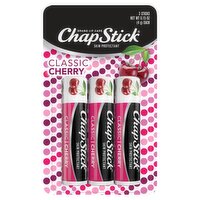 ChapStick Classic Cherry Lip Balm, 3 count, 0.15 oz, 0.45 Ounce