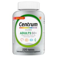 Centrum Silver Multivitamins for Adults, Multivitamin/Multimineral Supplement - 220 Count, 220 Each