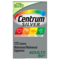 Centrum Silver Multivitamin for Adults 50 Plus, Multivitamin/Multimineral Supplement - 125 Count, 125 Each