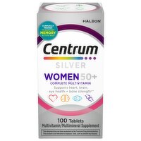 Centrum Silver Women 50+ Complete Multivitamin/Multimineral Supplement, 100 count
