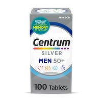 Centrum Silver Men 50+ Multivitamin/Multimineral Supplement Tablets, 100 count