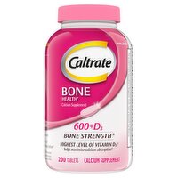 Caltrate Bone Health 600+D3 Calcium Supplement, 200 count