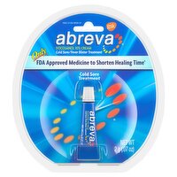 Abreva Docosanol 10% Cream Cold Sore/ Fever Blister Treatment, 0.07 oz
