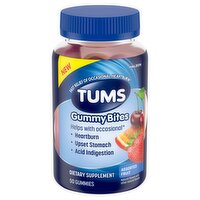 Tums Gummy Bites Assorted Fruit Dietary Supplement, 50 count, 50 Each