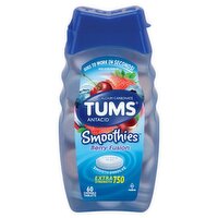 Tums Smoothies Berry Fusion Extra Strength 750 Chewable Tablets, 60 count