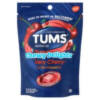 Tums Chewy Delights Very Cherry Ultra Strength Soft Chews, 32 count, 32 Each