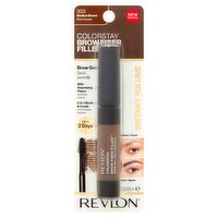 Revlon ColorStay 303 Medium Brown Brow Fiber Filler Brow Gel, 0.23 fl oz