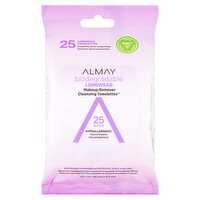 Almay Biodegradable Longwear Makeup Remover Cleansing Towelettes, 25 count