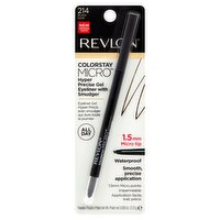 Revlon ColorStay Micro 214 Black Hyper Precise Gel Eyeliner with Smudger, 0.008 oz