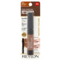 Revlon ColorStay 302 Warm Brown Brow Fiber Filler Brow Gel, 0.23 fl oz