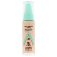 Almay Clear Complexion Makeup 100 Ivory Foundation, 1.0 fl oz