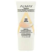 Almay Ageless 200 Light Medium Smart Shade Foundation, 1 fl oz