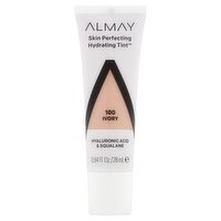Almay Skin Perfecting Hydrating Tint 100 Ivory Foundation, 0.94 fl oz