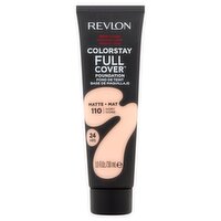 Revlon ColorStay Full Cover Matte 110 Ivory Foundation, 1.0 fl oz