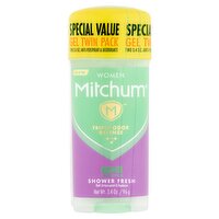 Mitchum Women Shower Fresh Gel Antiperspirant & Deodorant Twin Pack, 3.4 oz, 2 count, 6 Ounce