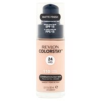 Revlon ColorStay Matte Finish 110 Ivory Broad Spectrum Makeup, SPF 15, 1.0 fl oz